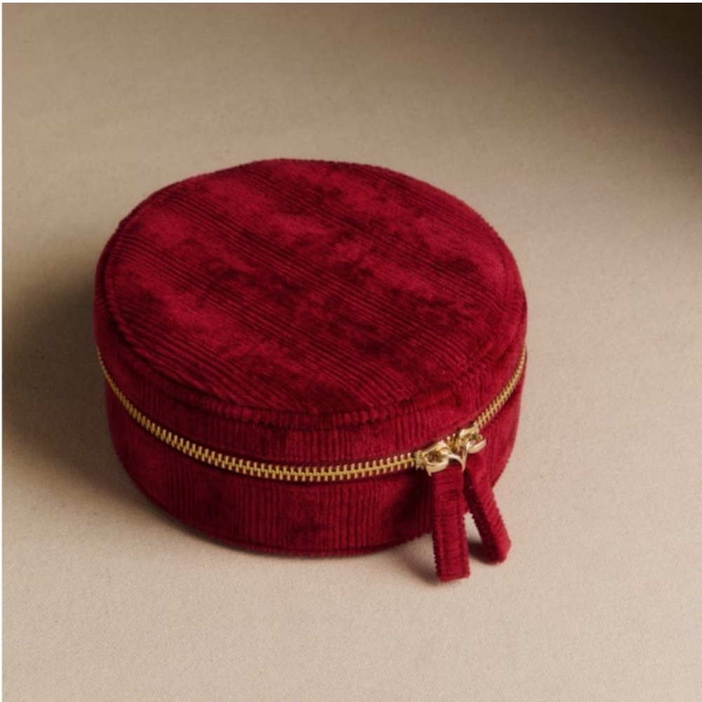Sézane Red Corduroy Women's Jewelry Box